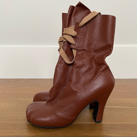 ❌SOLD❌Vivienne Westwood New Bag Boot Brick Red UK5 - Picture 3 of 11